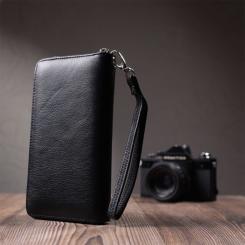 Кошелек ST Leather Унісекс З натуральної шкіри Чорний Фото 9