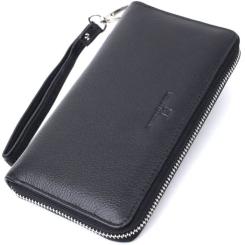 Кошелек ST Leather Унісекс З натуральної шкіри Чорний Фото
