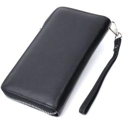 Кошелек ST Leather Унісекс З натуральної шкіри Чорний Фото 1