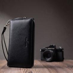 Кошелек ST Leather Унісекс З натуральної шкіри Чорний Фото 8