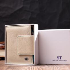 Кошелек ST Leather Из натуральной кожи Белый Фото 10
