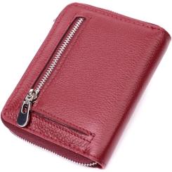 Кошелек ST Leather Кожаный Бордовый Фото 1