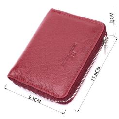 Кошелек ST Leather Кожаный Бордовый Фото 2