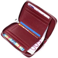 Кошелек ST Leather Кожаный Бордовый Фото 4