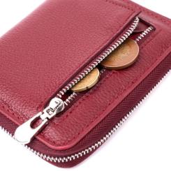 Кошелек ST Leather Кожаный Бордовый Фото 6