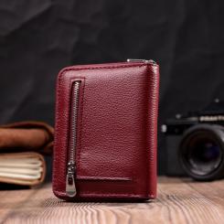 Кошелек ST Leather Кожаный Бордовый Фото 8