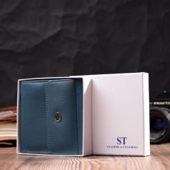 Кошелек ST Leather Из натуральной кожи Бирюзовый Фото 8