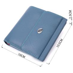 Кошелек ST Leather Из натуральной кожи Бирюзовый Фото 2