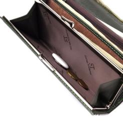 Кошелек ST Leather Из натуральной кожи Зеленый Фото 8