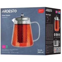 Заварник Ardesto Gemini 950 мл, прозорий Фото 5