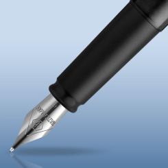 Ручка перьевая Waterman ALLURE Black CT FP F Фото 3