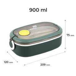 Ланч-бокс Kite 900 мл, зелений Фото 1