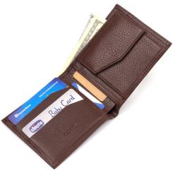 Портмоне Canpellini Из натуральной кожи Коричневое Фото 5