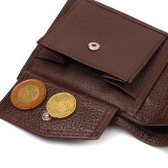 Портмоне Canpellini Из натуральной кожи Коричневое Фото 6