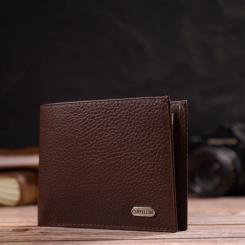 Портмоне Canpellini Из натуральной кожи Коричневое Фото 7