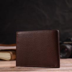 Портмоне Canpellini Из натуральной кожи Коричневое Фото 8