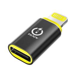 Переходник XoKo USB-C F to Lightning M 30W black Фото