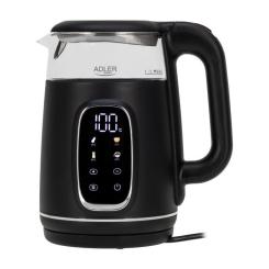 Электрочайник Adler AD 1305 black silver Фото