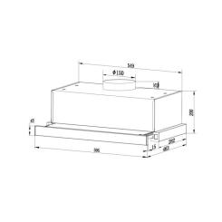 Вытяжка кухонная Interline SLIM ULTRA GLASS BL A/60 Фото 11