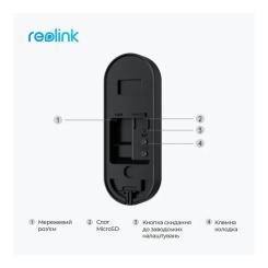 Дверной звонок Reolink Video Doorbell WiFi Фото 2
