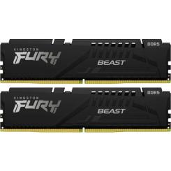 Модуль памяти для компьютера Kingston Fury (ex.HyperX) DDR5 128GB (2x64GB) 5600 MHz Beast Black Фото
