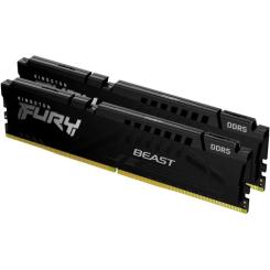 Модуль памяти для компьютера Kingston Fury (ex.HyperX) DDR5 128GB (2x64GB) 5600 MHz Beast Black Фото 2