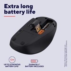 Мышка Trust Yvi+ Silent Wireless Glossy Black Фото 7