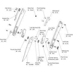 Нож Hightron Pathwright, 14C28N, G10, зелений, чорний клинок Фото 11