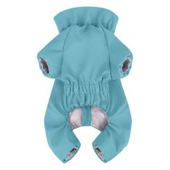Дождевик для животных WAUDOG Clothes водонепроницаемый L55 голубой Фото 1