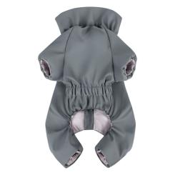 Дождевик для животных WAUDOG Clothes водонепроницаемый M45 серый Фото 1