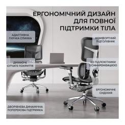 Офисное кресло Sihoo DORO S300 Mesh Dark Grey Фото 11