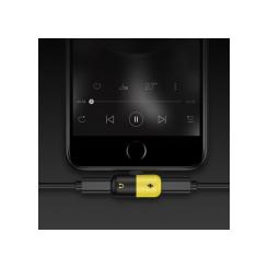 Переходник Voltronic Lightning M to 2xLightning F black-yellow Фото 2