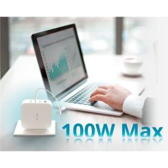 Зарядное устройство D-Link 3xUSB-C + 1xUSB-A 100W GaN white Фото 7