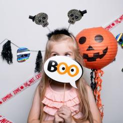 Детский обруч для волос YES! Fun Хелловін Череп LED Фото 1