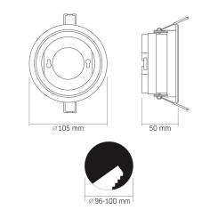 Светильник точечный Videx під лампу GX53 Фото 2