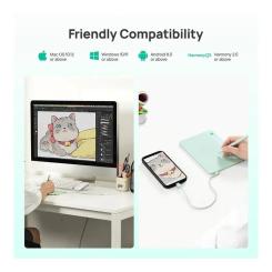 Графический планшет Parblo Ninos NEO Green Фото 5