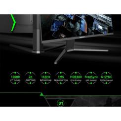 Монитор Gamemax GMX27C165Q Фото 8