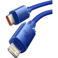 Дата кабель Baseus USB-C to Lightning 1.2m 20W blue Фото 1