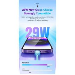 Дата кабель Essager USB-C to Lightning 2.0m 20W white Фото 3