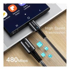 Дата кабель Essager USB-C to USB-C 2.0m 100W black Фото 3