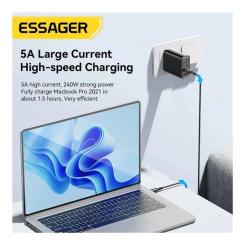 Дата кабель Essager USB-C to USB-C 2.0m 240W Фото 6