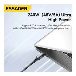 Дата кабель Essager USB-C to USB-C 2.0m 240W Фото 7
