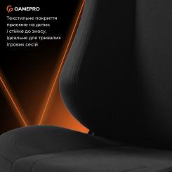 Кресло игровое GamePro GC775B Fabric Black Фото 9