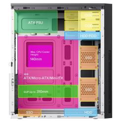 Корпус для ПК Gamemax ET-213-NP-2U3-TYC-CR-PM Фото 8