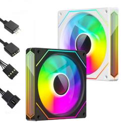 Кулер для корпуса Zezzio PRISM 6 Pro ARGB White Фото 4