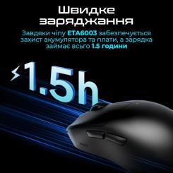 Мышка RAWM ES21 Wireless/Bluetooth White Фото 4