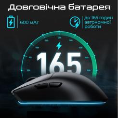 Мышка RAWM SA-MH01Pro Wireless/Bluetooth White Фото 5