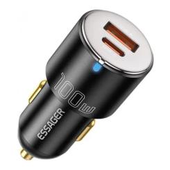 Зарядное устройство Essager 1xUSB-C 100W + 1xUSB black Фото