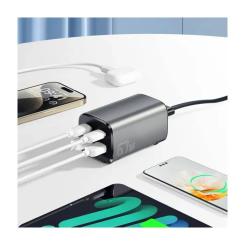 Зарядное устройство Essager 2xUSB-C + 2xUSB 67W GaN Фото 2