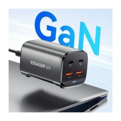 Зарядное устройство Essager 2xUSB-C + 2xUSB 67W GaN Фото 5